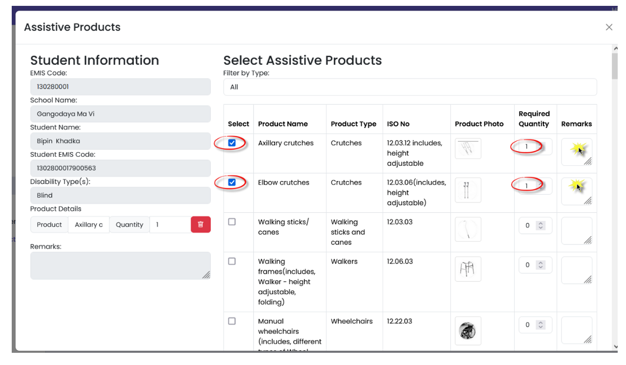 Add Assistive Product Screenshot